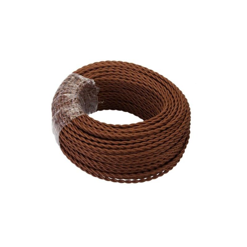 foto del prodotto aiperq cavo elettrico tessile da 10 m, filo intrecciato retr , filo di rame rivestito in lino a 2 anime 2x0,75 mm , per lampada a sospensione fai