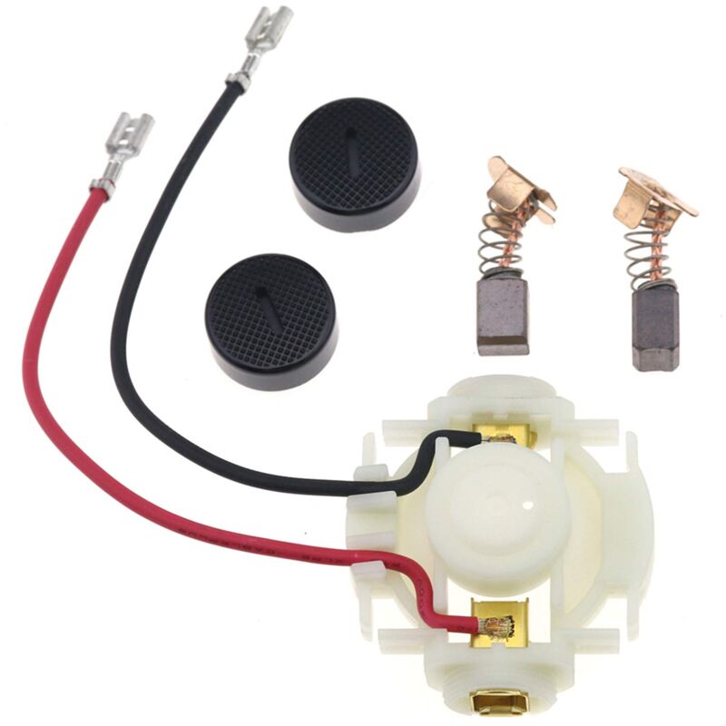 immagine 0 del prodotto aiperq cb430 portaspazzole in carbone, coperture e set di spazzole per makita bga450 bga452 dga452