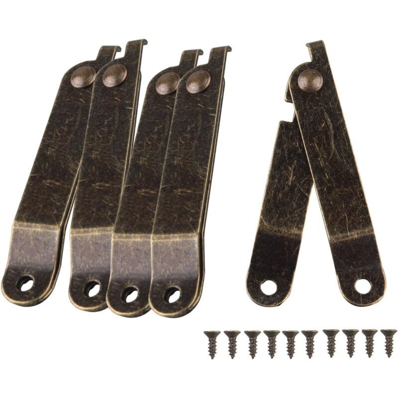 foto del prodotto aiperq cerniera per mobili 5 pezzi cerniere rotanti pieghevoli per coperchio del baule, 67 x 11 mm