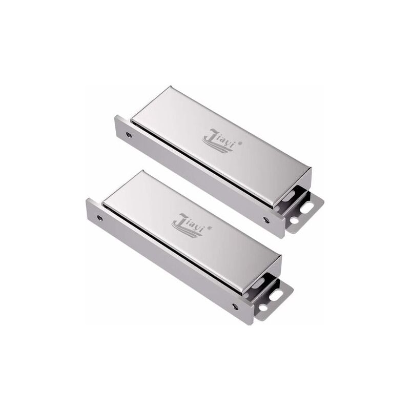 foto del prodotto aiperq chiusura magnetica per porta, 2 pezzi, magnete per porta di armadietto, chiusura magnetica in acciaio inox, chiusura per mobili, magnete
