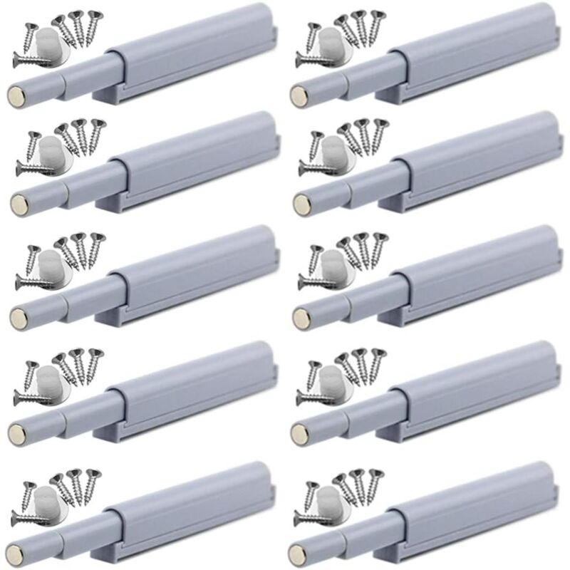 foto del prodotto aiperq chiusure magnetiche a scatto le chiusure magnetiche a scatto aprono e chiudono la porta con una semplice pressione 10 pezzi 