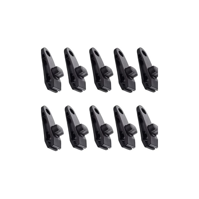 foto del prodotto aiperq clip per teloni, 10 pezzi, clip per tenda, morsetto per tenda da campeggio, morsetto per telone, clip per teloni, tende per attivit 