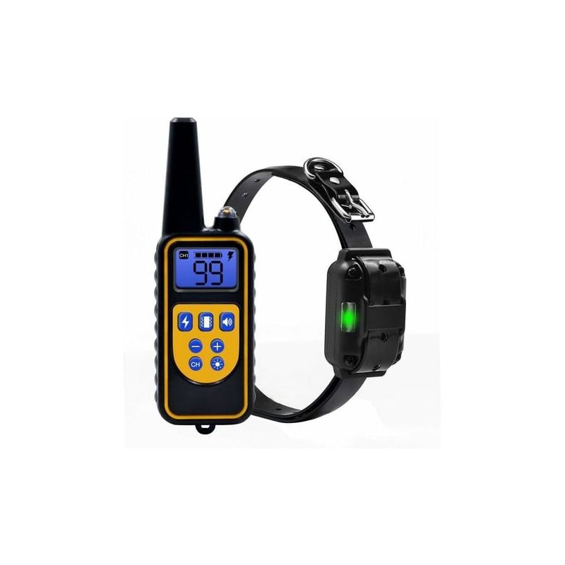 foto del prodotto aiperq collare di addestramento per cani 800 metri, collare antiabbaio con vibrazione controllata e stimolazione sonora, collare di addestramento
