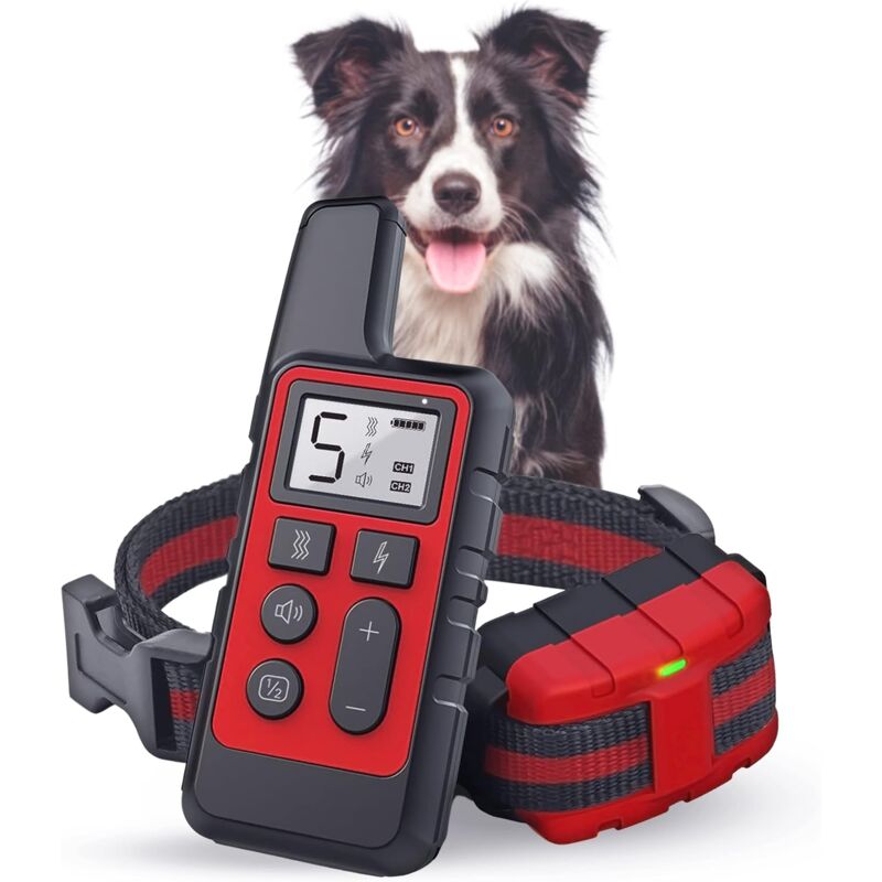 foto del prodotto aiperq collare per cani elettrico collare da addestramento per cani con telecomando collare antiabbaio per cani di taglia piccola, media e grande,