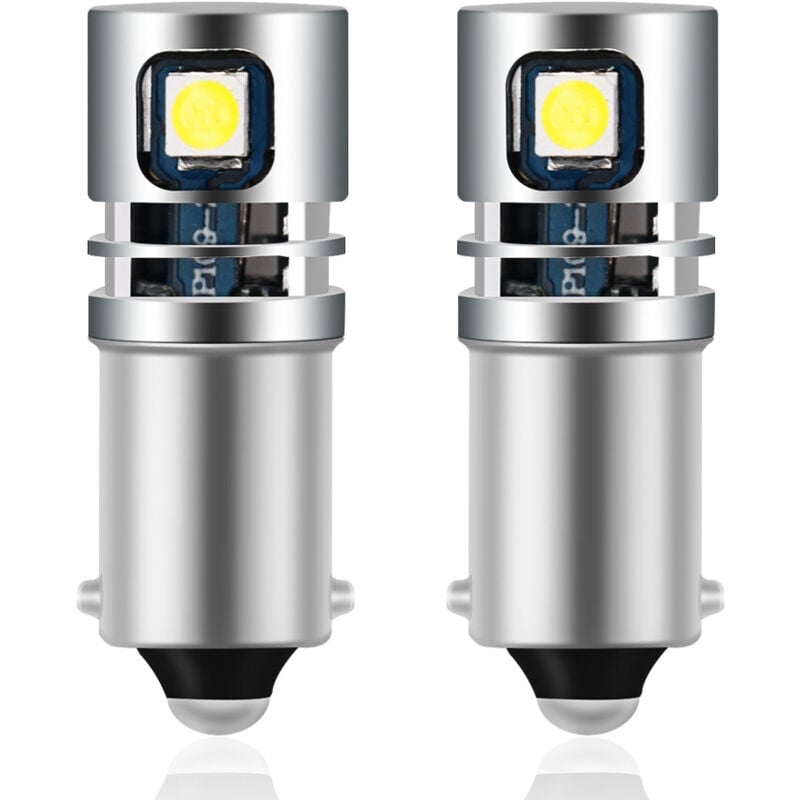 foto del prodotto aiperq confezione ba9s 53 t4w lampadina led 12v 5 led 3030 6000k bianco per luci di mappa per auto indicatore di posizione laterale luce posteriore