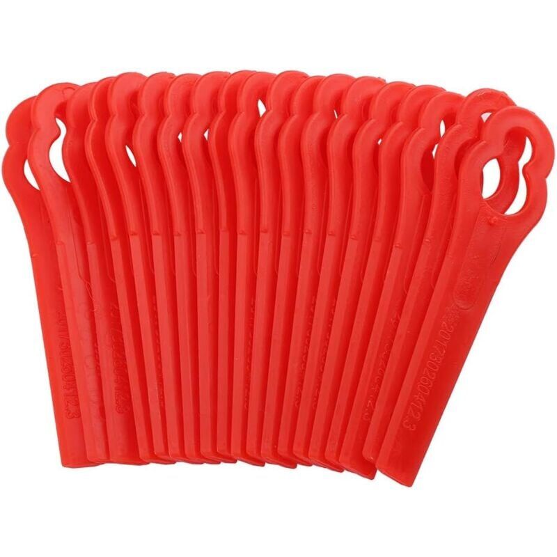 foto del prodotto aiperq confezione da 100 lame di ricambio in plastica per florabest lidl frta 20 a1