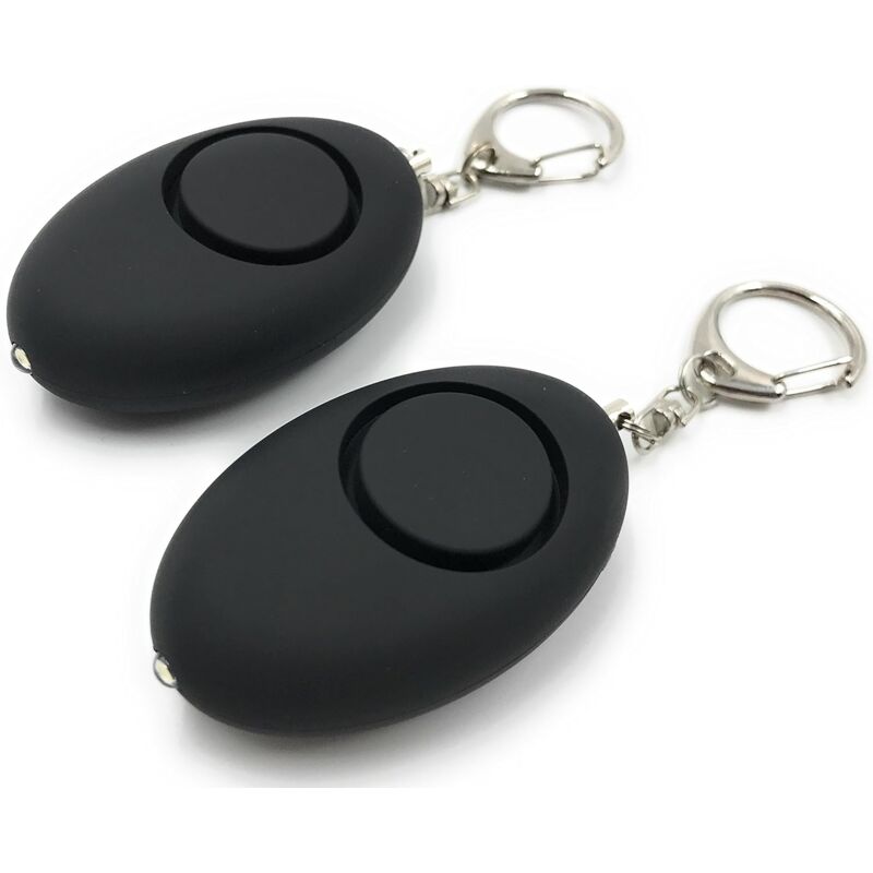 foto del prodotto aiperq confezione da 2 allarmi tascabili, autodifesa, sirena 140db, lampada led nero 