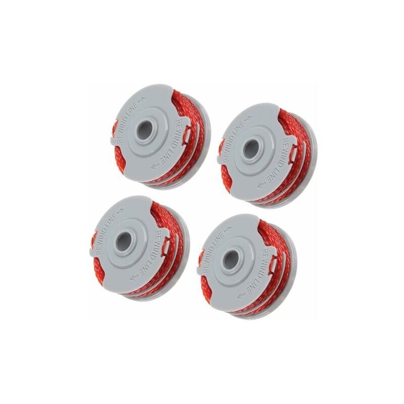 foto del prodotto aiperq confezione da 4 bobine di filo per decespugliatore da 10 m, bobina di ricambio per decespugliatore, filo in nylon, compatibile con tutti i