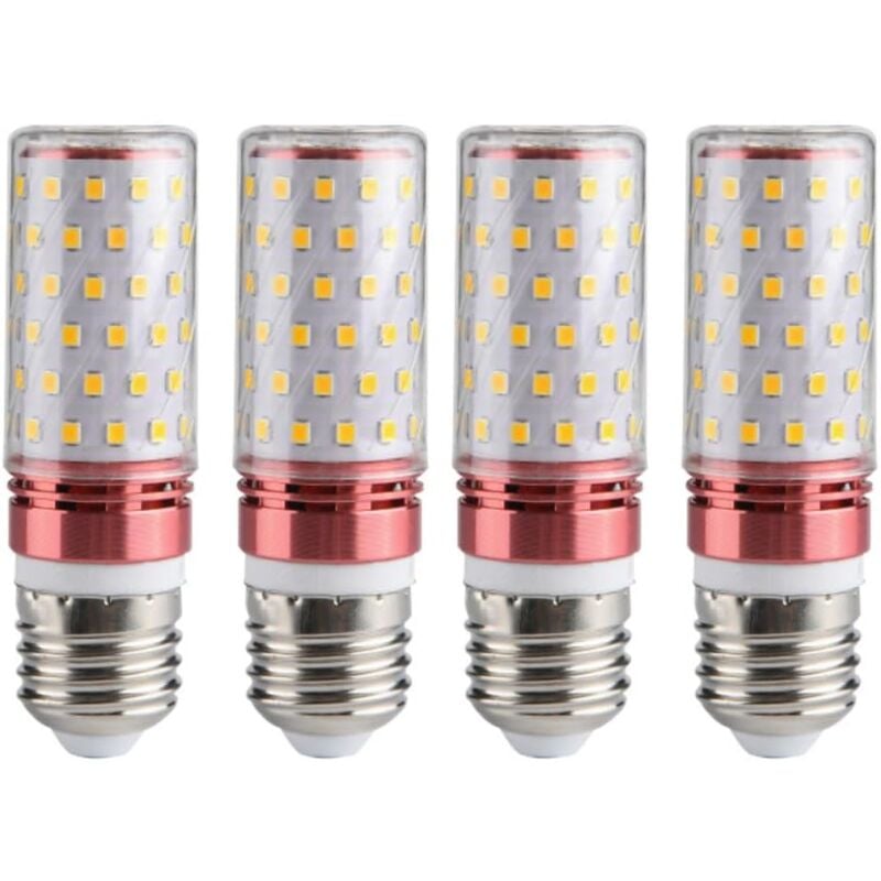 foto del prodotto aiperq confezione da 4 lampadine led e27 12w 220v, attacco per lampada da tavolo, lampadario, illuminazione di emergenza per la casa, bianco