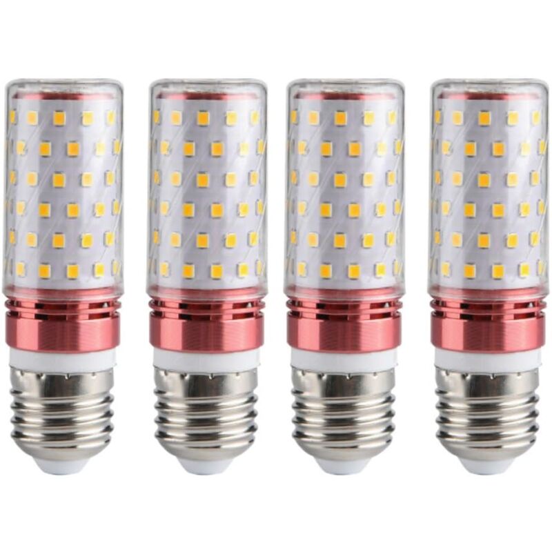 foto del prodotto aiperq confezione da 4 lampadine led e27 16w 220v, attacco per lampada da tavolo, lampadario, illuminazione di emergenza per la casa, bianco