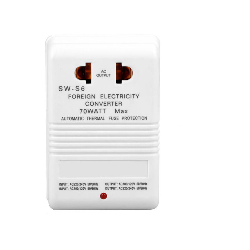 foto del prodotto aiperq convertitore, adattatore inverter da 70 w 110 v 120 v a 220 v 240 v