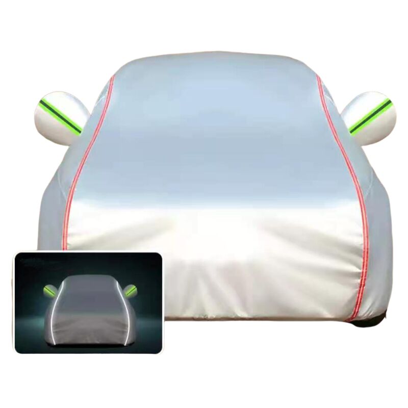 foto del prodotto aiperq copertura impermeabile per auto per la protezione esterna dell auto, anti neve per tutte le stagioni, anti vento, durevole e antigraffio