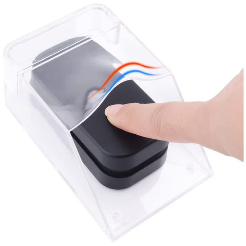 foto del prodotto aiperq copertura protettiva trasparente per campanello wireless impermeabile da esterno con supporto a parete, dimensioni 11 x 6 x 5 cm