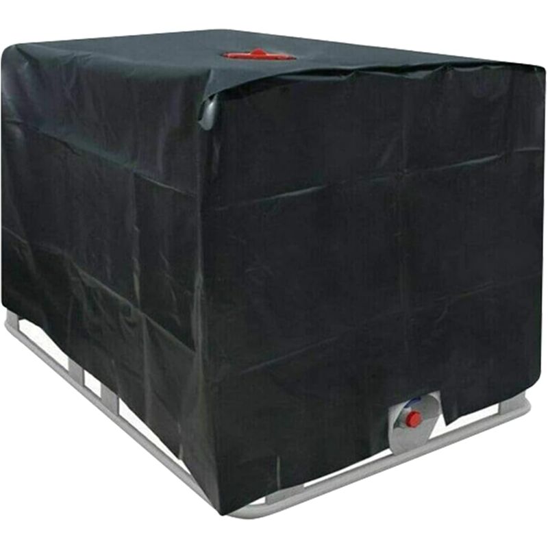 foto del prodotto aiperq copri serbatoio acqua ibc 1000l 210d copri contenitore serbatoio acqua piovana con cerniera antivento anti uv resistente allo strappo