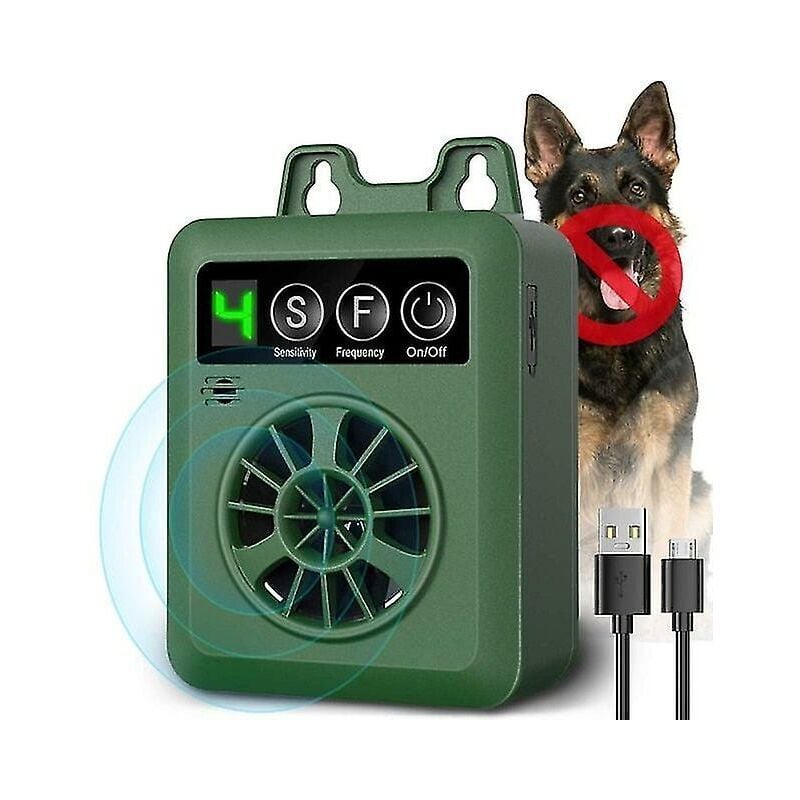 foto del prodotto aiperq dispositivo deterrente per la corteccia di cane ad ultrasuoni, sicuro per esterni, antiabbaio, per cani silenziosi, deterrente per la