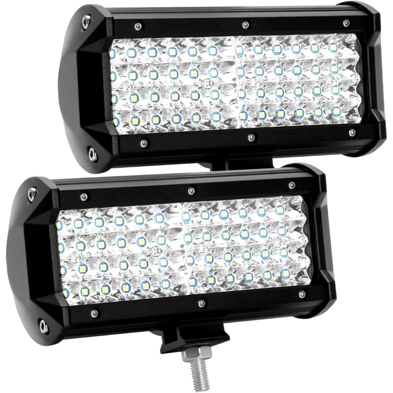 foto del prodotto aiperq faro da lavoro a led 12v 300w 7 144w faro a led per auto 12v impermeabile ip67 spot flood led fendinebbia 27000lm faro da lavoro per auto