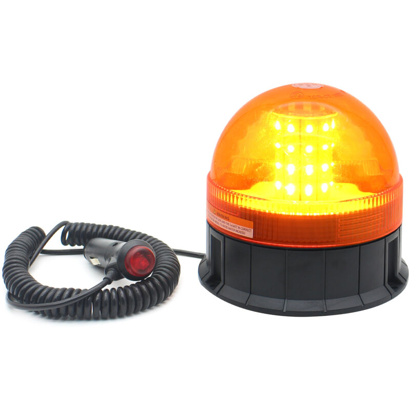 foto del prodotto aiperq faro led magnetico arancione a 3 modalit , 12 v 24 v, per camion, auto, carrelli elevatori, golf, utv, trattori.
