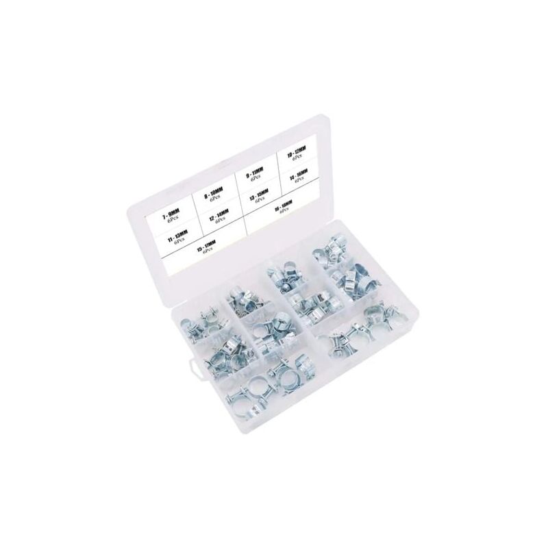 foto del prodotto aiperq fascetta stringitubo 60 pezzi mini fascette stringitubo per tubo carburante diesel 10 misure