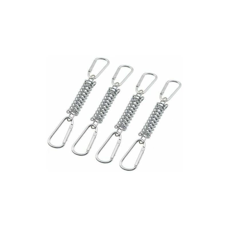 foto del prodotto aiperq fibbia a molla di tensione per fissaggio tenda da sole accessori per fissaggio vela ombreggiante in acciaio inossidabile con 4 molle