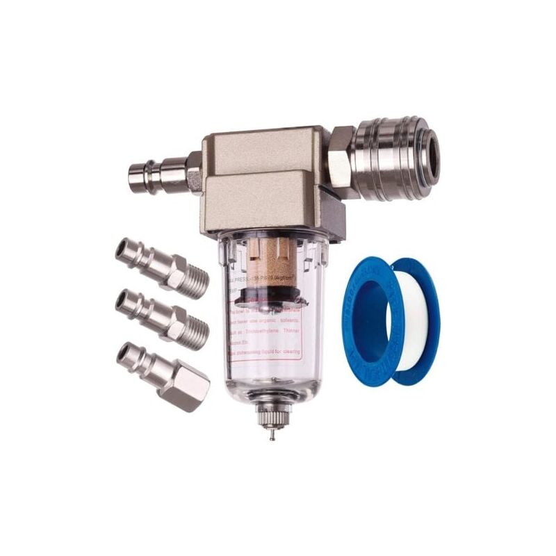 foto del prodotto aiperq filtro aria compressa separatore d acqua, separatore d olio, raccordo rapido incluso
