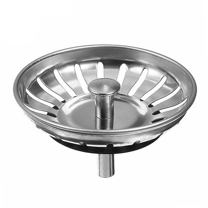 foto del prodotto aiperq filtro per lavello da cucina da 80 mm, tappo per lavello da cucina con raccoglitore per capelli di scarico, filtro per lavello da cucina in