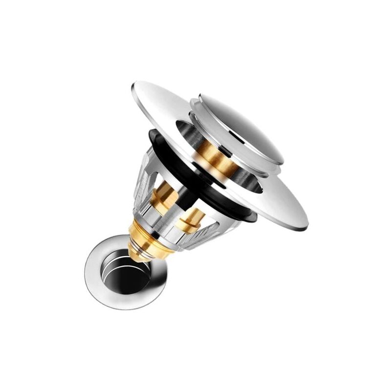 foto del prodotto aiperq filtro universale per scarico lavello promotion, tappo per lavello in acciaio inox anti bloccaggio, filtro a inserimento, filtro anti odore