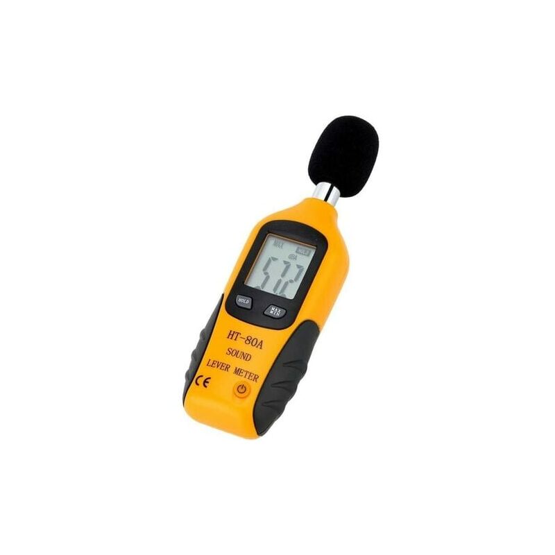 foto del prodotto aiperq fonometro 30 130 dba, misuratore di decibel professionale con display retroilluminato batteria da 9 v inclusa dpzo