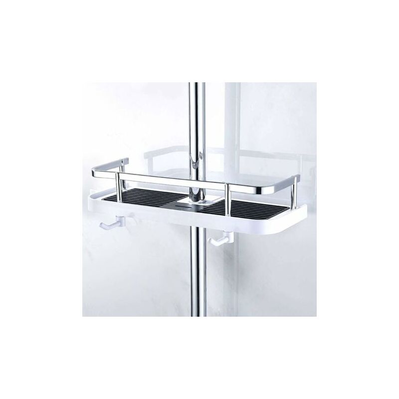 foto del prodotto aiperq ganci portaoggetti scaffale portaoggetti multifunzionale da appendere, mensola per doccia senza foratura, organizer per doccia e bagno