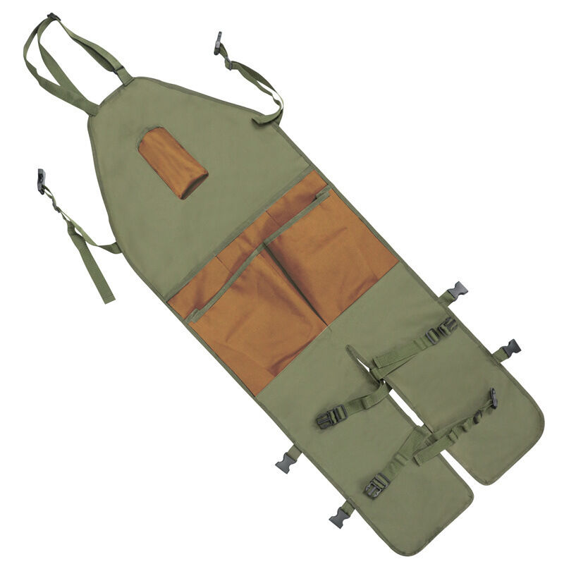 foto del prodotto aiperq grembiule da giardinaggio, regolabile, con tasche multiple, per la protezione delle gambe, per la cucina di casa, il giardino e il barbecue.