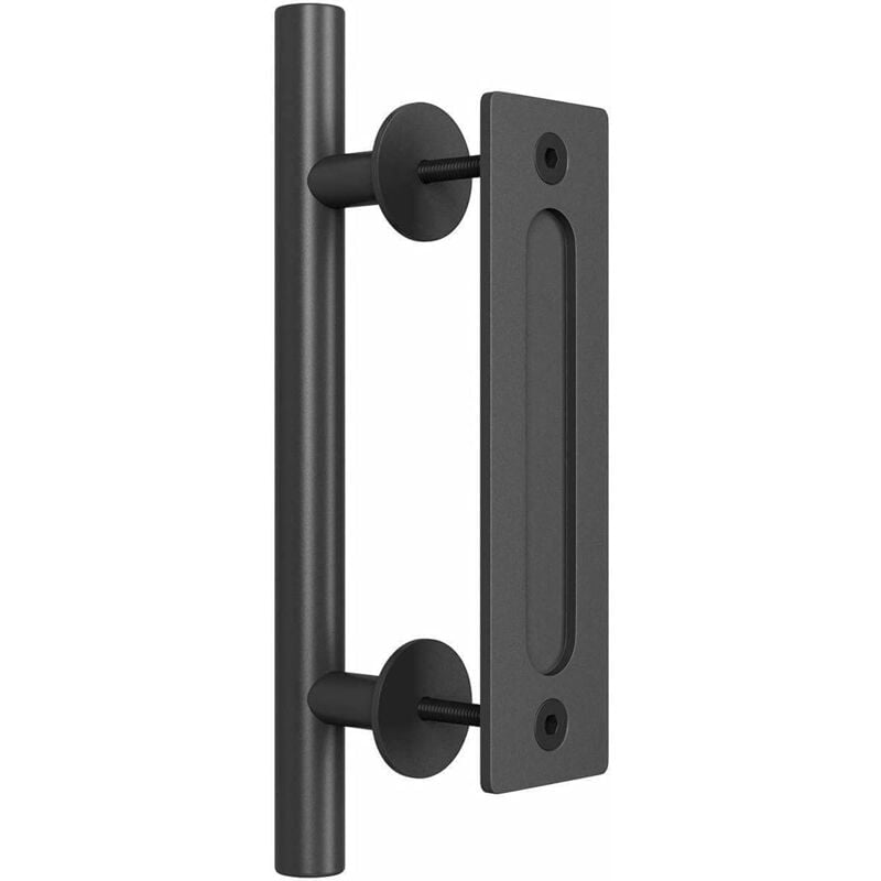 foto del prodotto aiperq hardware per porta del fienile scorrevole da 11,5 pollici con maniglia a filo e kit di tiraggio per porta del fienile a filo per armadio