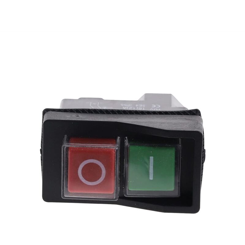 foto del prodotto aiperq interruttore magnetico impermeabile, pulsante di accensione spegnimento a 4 pin, interruttore di avvio e arresto, accessori per utensili