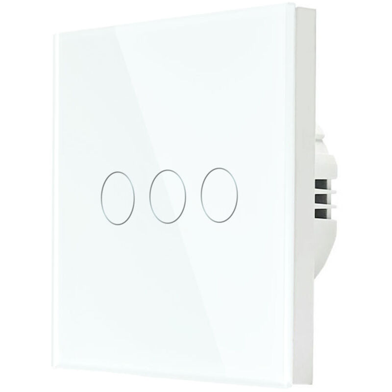 foto del prodotto aiperq interruttore touch intelligente, non richiede filo neutro, non richiede condensatore, pu essere utilizzato con ale