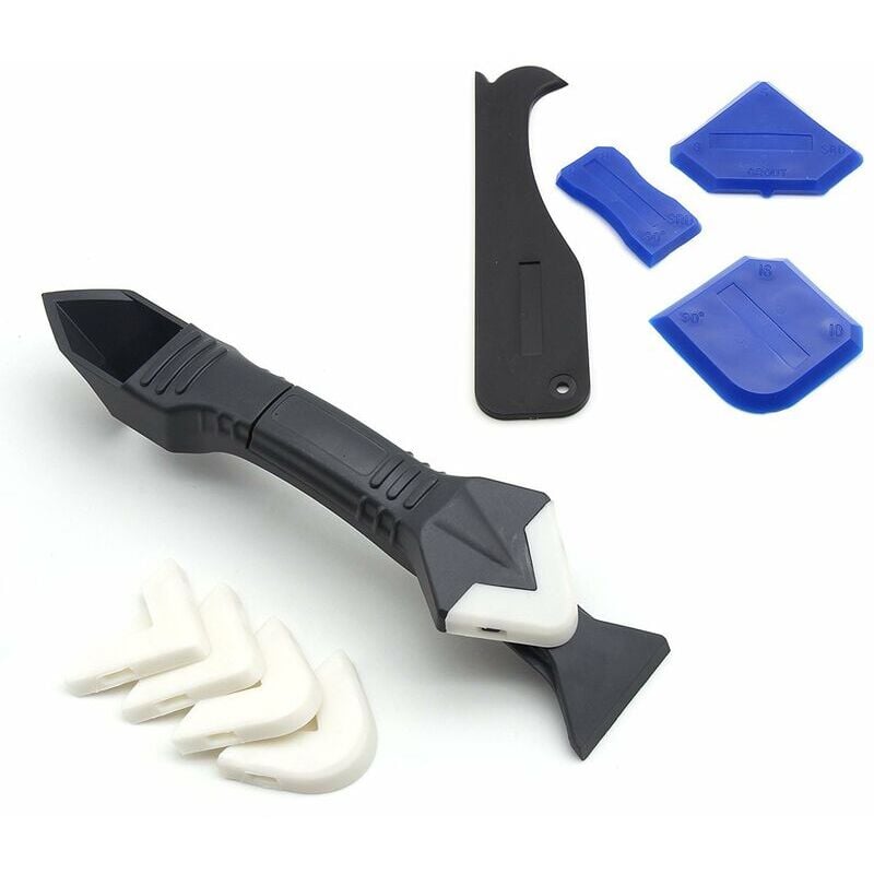 foto del prodotto aiperq kit sigillante in silicone da 9 pezzi, sigillante in silicone utensile in silicone lisciante in silicone 3 in 1, lisciante per