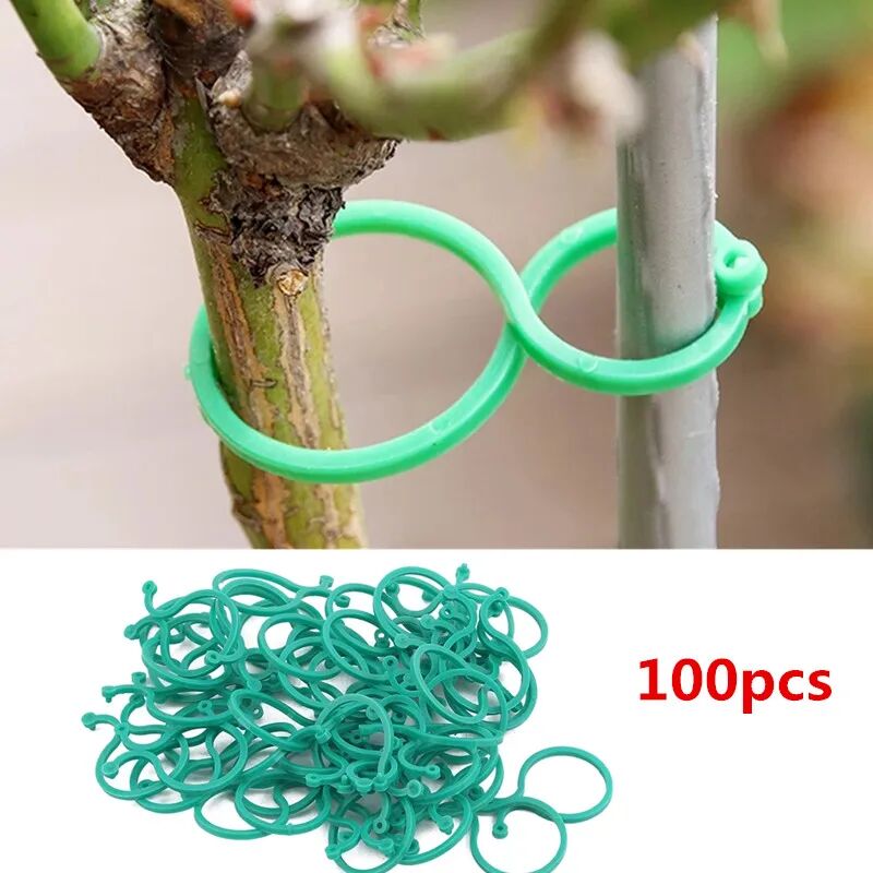 foto del prodotto aiperq l size garden rattan strap clip plant ring holder strumenti di supporto per piante di pomodoro strumento di supporto