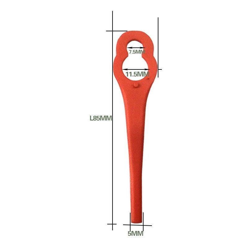 foto del prodotto aiperq lame di ricambio in plastica per tagliabordi florabest lidl, lame di ricambio in plastica per florabest frta 20 a1, 18b2, 18b3, foro grande