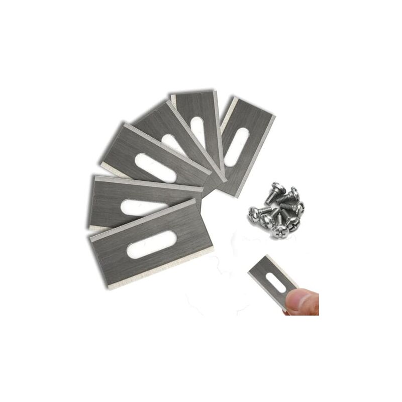 foto del prodotto aiperq lame per prato 30 pezzi per husqvarna con doppio taglio in acciaio inossidabile 36,5 x 18,5 x 0,65 mm,