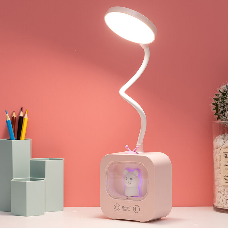 foto del prodotto aiperq lampada da lettura a led ricaricabile per scrivania, comodino o dormitorio rosa 
