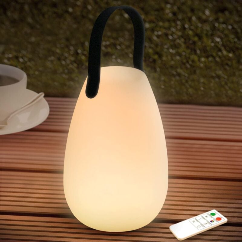 foto del prodotto aiperq lampada da tavolo ricaricabile per esterni lampada da tavolo wireless dimmerabile a led a 8 colori con telecomando