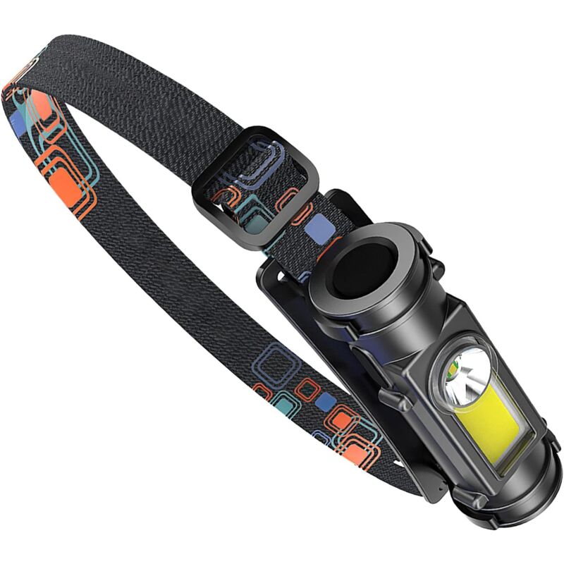 foto del prodotto aiperq lampada frontale a led, lampada frontale ricaricabile tramite usb, 850 lumen, luce anteriore, lampada impermeabile ipx4