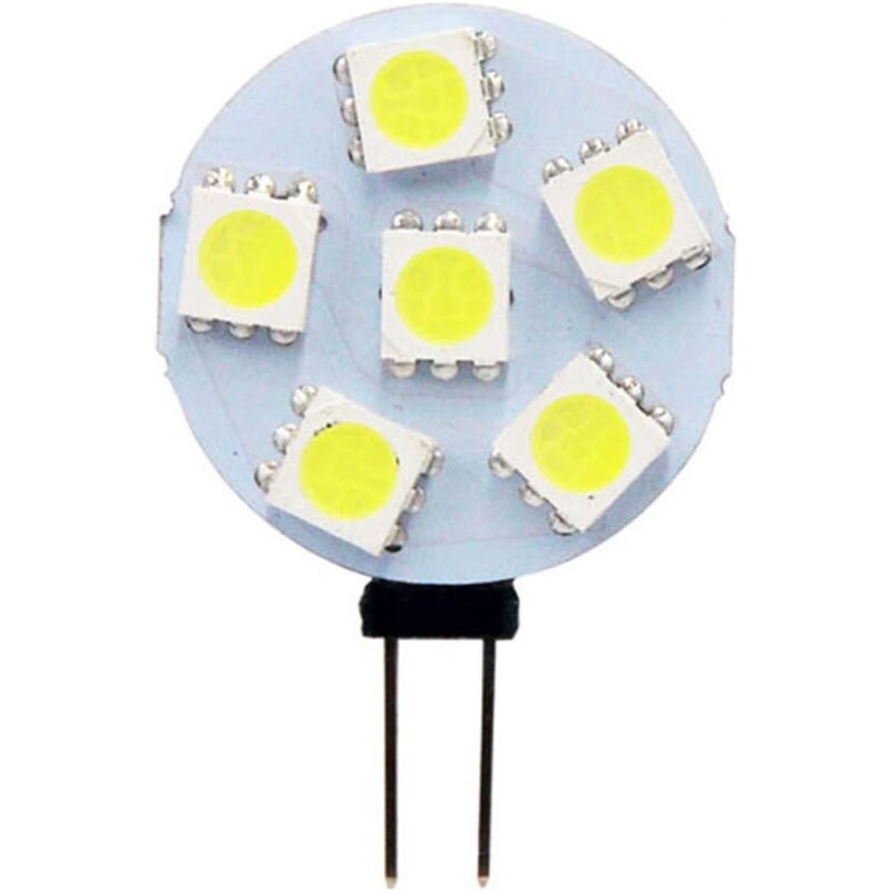 foto del prodotto aiperq lampadina led g4 2w, ac dc12 24v, 200lm bianco freddo 6000k, 12x 5050smd, equivalente a lampadina alogena 20w, non dimmerabile, lampadina