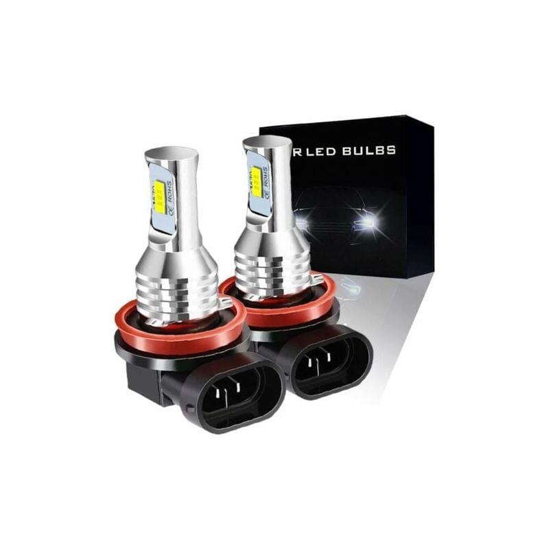 foto del prodotto aiperq lampadine fendinebbia a led aiper h11 h8 h9 h16 jp , chip led csp, luce bianca allo xeno 6000k, 4000 lumen, illuminazione a 360 gradi, non