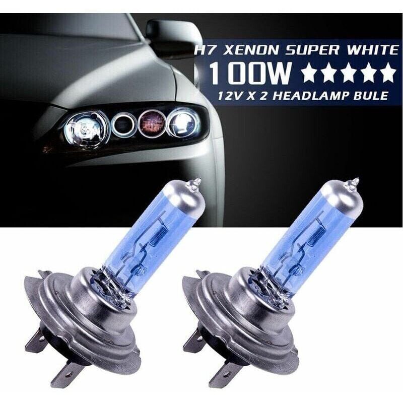 foto del prodotto aiperq lampadine per fari alogeni per auto h7 12v 100w xenon white 6000k 1 coppia