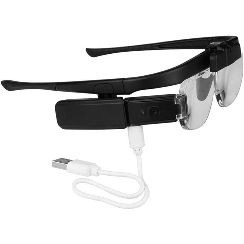 foto del prodotto aiperq lenti di ingrandimento fascia per la testa usb ricaricabile lente di ingrandimento a mani libere luce led 6 lenti regolabili 1,5x 2,0x 2,5x