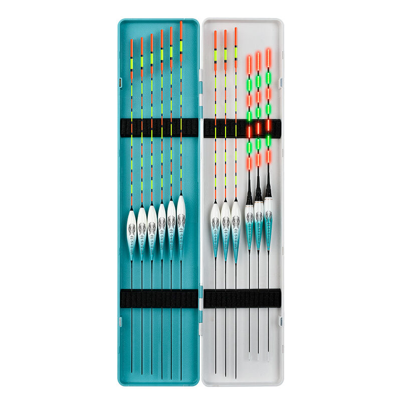 foto del prodotto aiperq lotto di 12 flotteurs de p che en eau douce compositis nano, flotteurs verticaux, outils, accessori