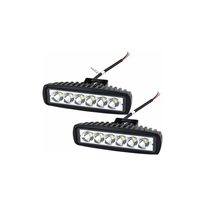 foto del prodotto aiperq luce di lavoro a led, faretto a led per auto da 12 v e 18 w, 15 cm, luce antinebbia impermeabile ip67, lampada da lavoro a led per 4x4,