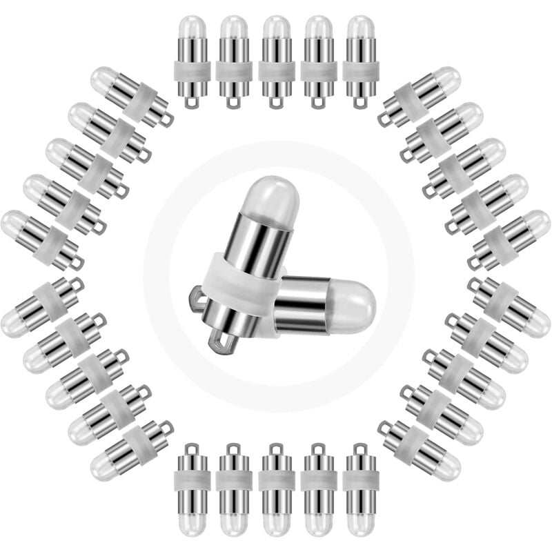 foto del prodotto aiperq luci a palloncino a led 30 pezzi lanterne di carta a led illuminano la decorazione impermeabile per feste di matrimonio bianco freddo