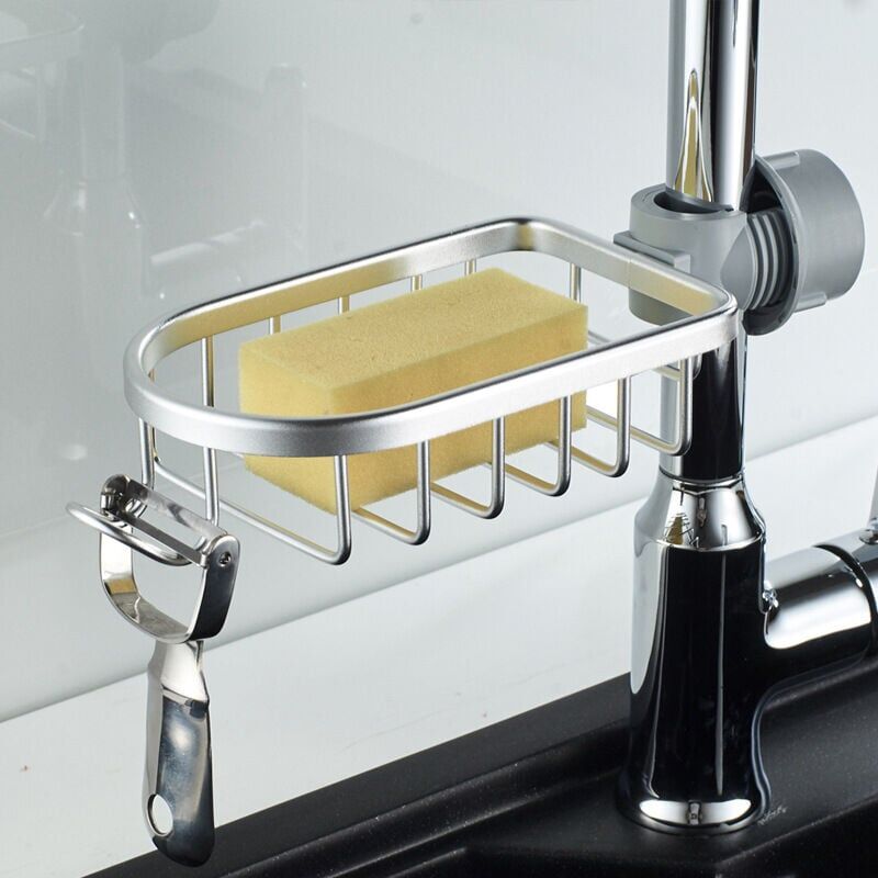 foto del prodotto aiperq mensola per doccia e portaoggetti set di 2 mensole per doccia in acciaio inossidabile senza foratura, mensola per bagno telescopica in