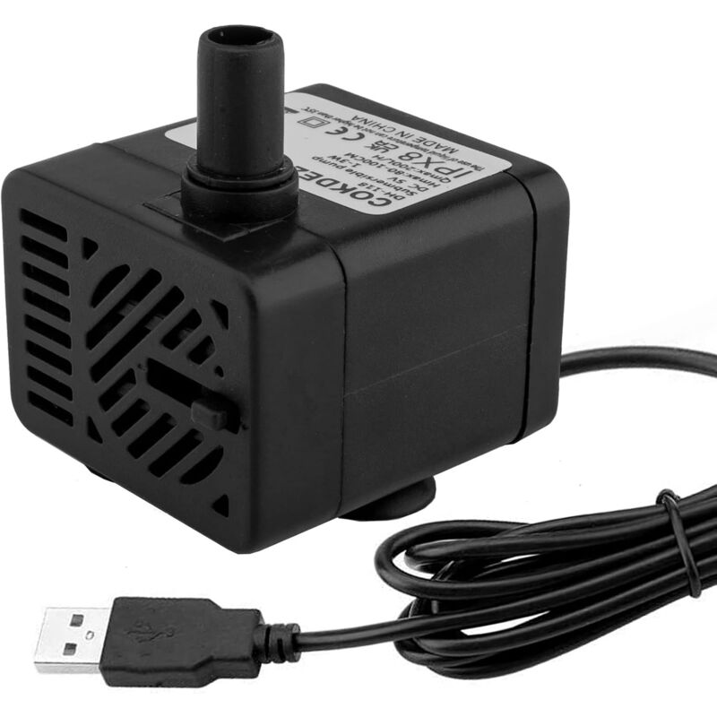 foto del prodotto aiperq mini pompa acqua sommergibile usb dc 5 v 1 3 w 200 l h piccola pompa acqua regolabile ultra silenziosa per animali domestici acquario
