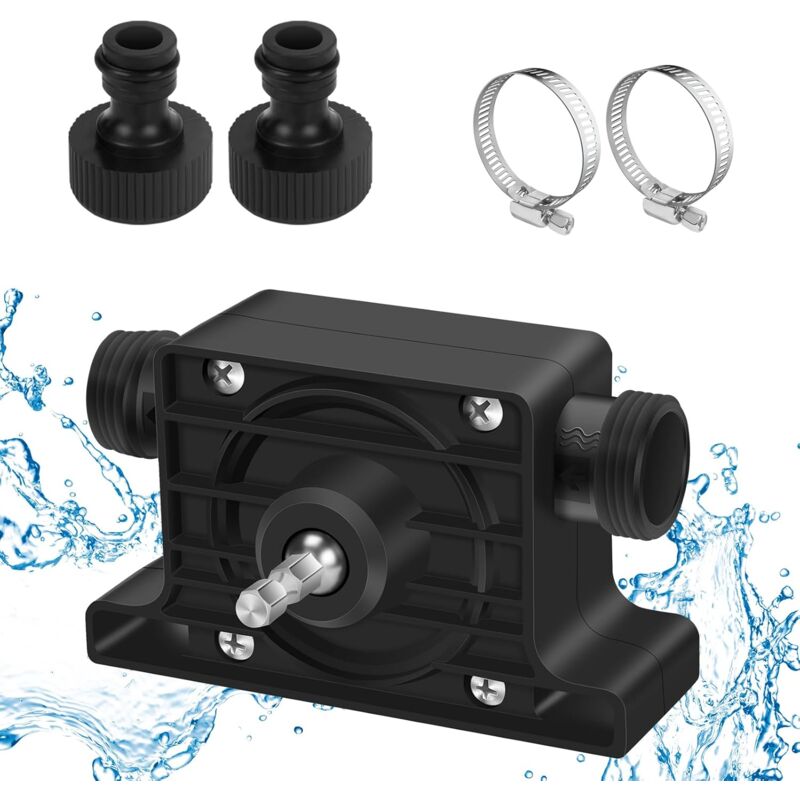 foto del prodotto aiperq mini pompa per trapano elettrico, pompa per trapano elettrico portatile, pompe di trasferimento autoadescanti per acqua liquida per olio