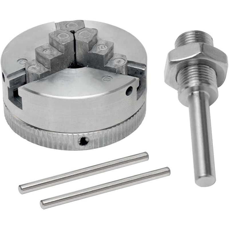 foto del prodotto aiperq mini tornio mini tornio in lega di zinco mandrino a tre griffe m12 x 1 trapano a mano mandrino scalpello biella utensile elettrico
